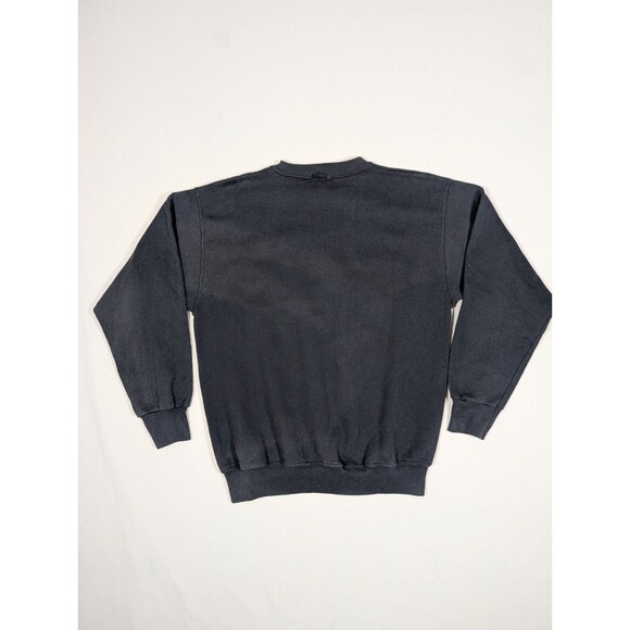 Vtg 90’s Official Fan NFL Carolina Panthers Crewneck Sweater Inaugural Black L - Picture 3 of 10